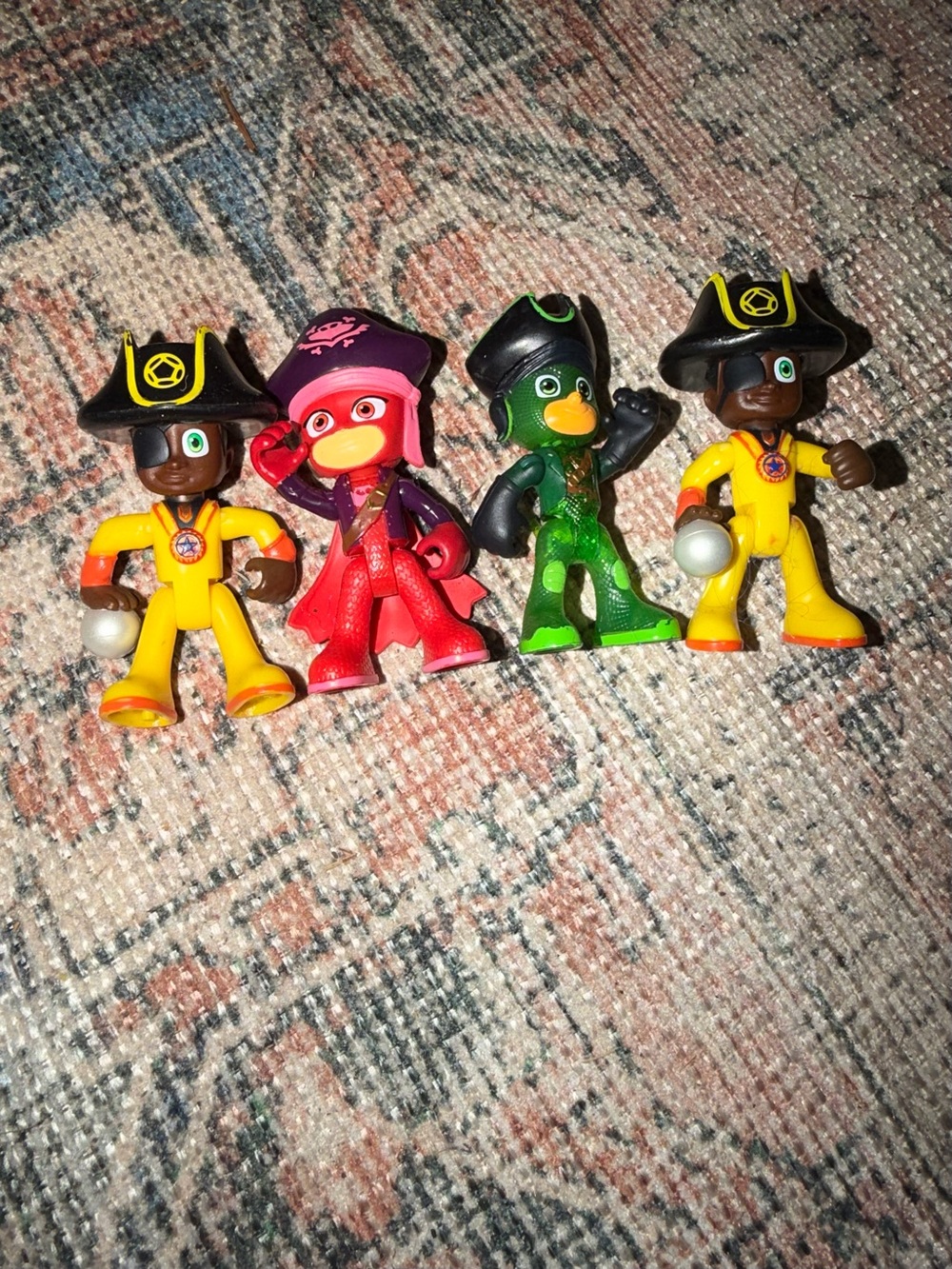 PJ Mask PIRATE POWER Figures 3-1/2" lot of 4